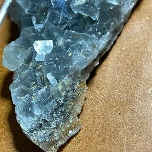 Cubic Fluorite on Druze Quartz